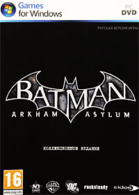 Обложка игры Batman: Arkham Asylum. Коллекционное издание для ПК (DVD/Подарочный комплект)