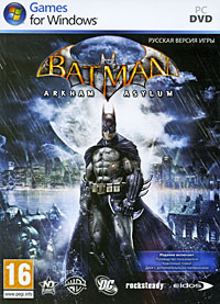 Обложка игры Batman: Arkham Asylum для ПК (DVD/DVD-BOX)