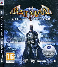 Обложка игры Batman: Arkham Asylum для PlayStation 3 (Blu-ray/Пластиковая коробка)