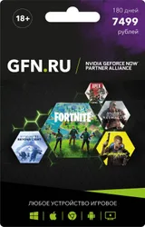 Обложка подписки GeForce NOW Премиум на 180 дней