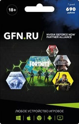 Обложка подписки GeForce NOW Премиум на 7 дней