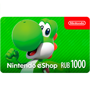 Обложка подарочной карты Nintendo eShop 1000 р.