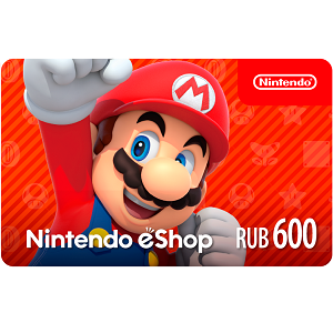 Обложка подарочной карты Nintendo eShop 600 р.