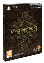 Обложка игры Uncharted 3: Drake's Deception. Специальное издание для PlayStation 3 (Blu-ray/Пластиковая коробка)